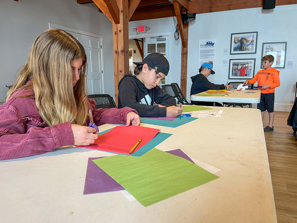 Scene from a CBMM Homeschool Workshop in the Van Lennep Auditorium.