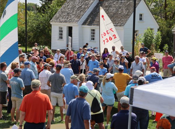 On the day of the auction, Jeanne McLean serves as the official recorder and her husband Marty pitches in wherever he can to help the day run smoothly.