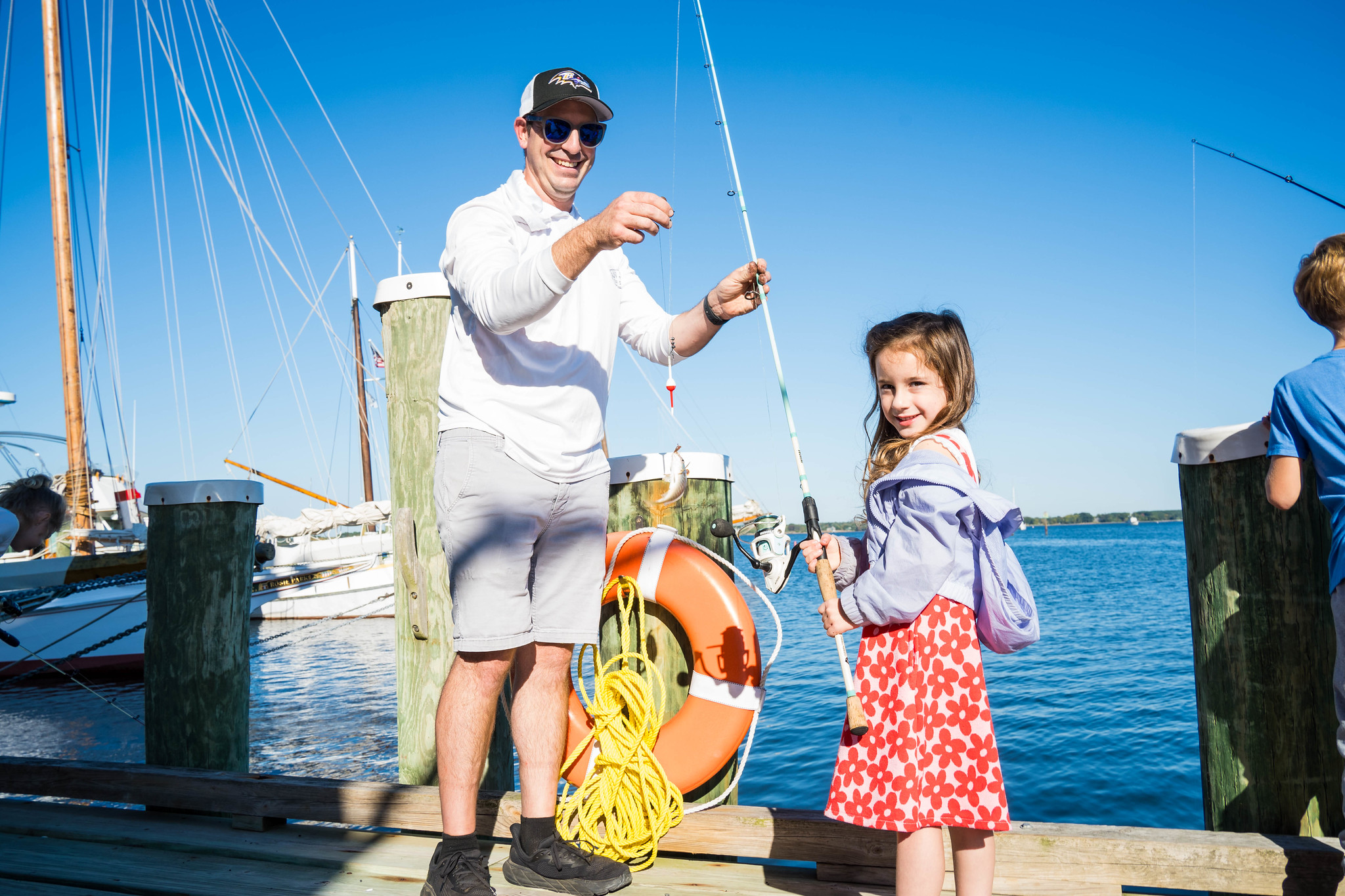 A scene from Free Fishing Friday at CBMM.