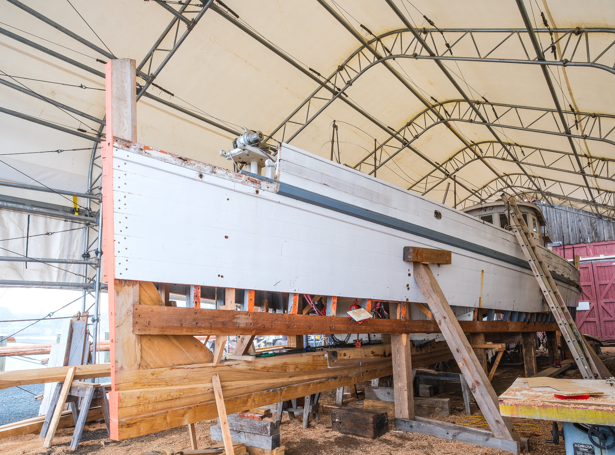CBMM's Winnie Estelle in the Shipyard. (Photo by George Sass)