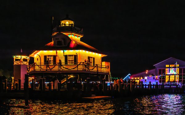 Winter on the Chesapeake 2025 - Chesapeake Bay Maritime Museum Close out the day by watching the St. Michaels Lighted Boat Parade from CBMM's campus. (Photo by George Sass)
