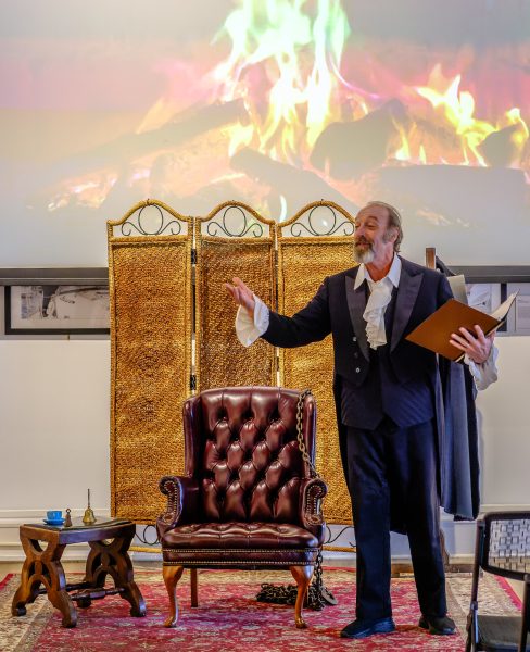 Jimi Kinstle will present the One-Man Christmas Carol at 3pm in the Van Lennep Auditorium. (Photo by George Sass)