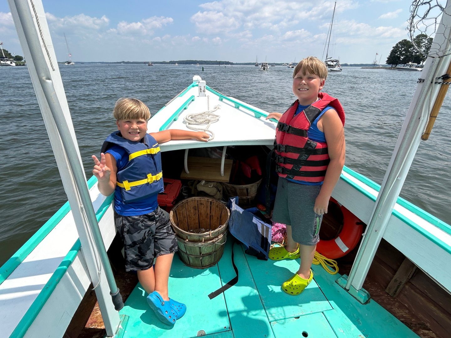 A scene from a Historic Workboat Experience cruise.