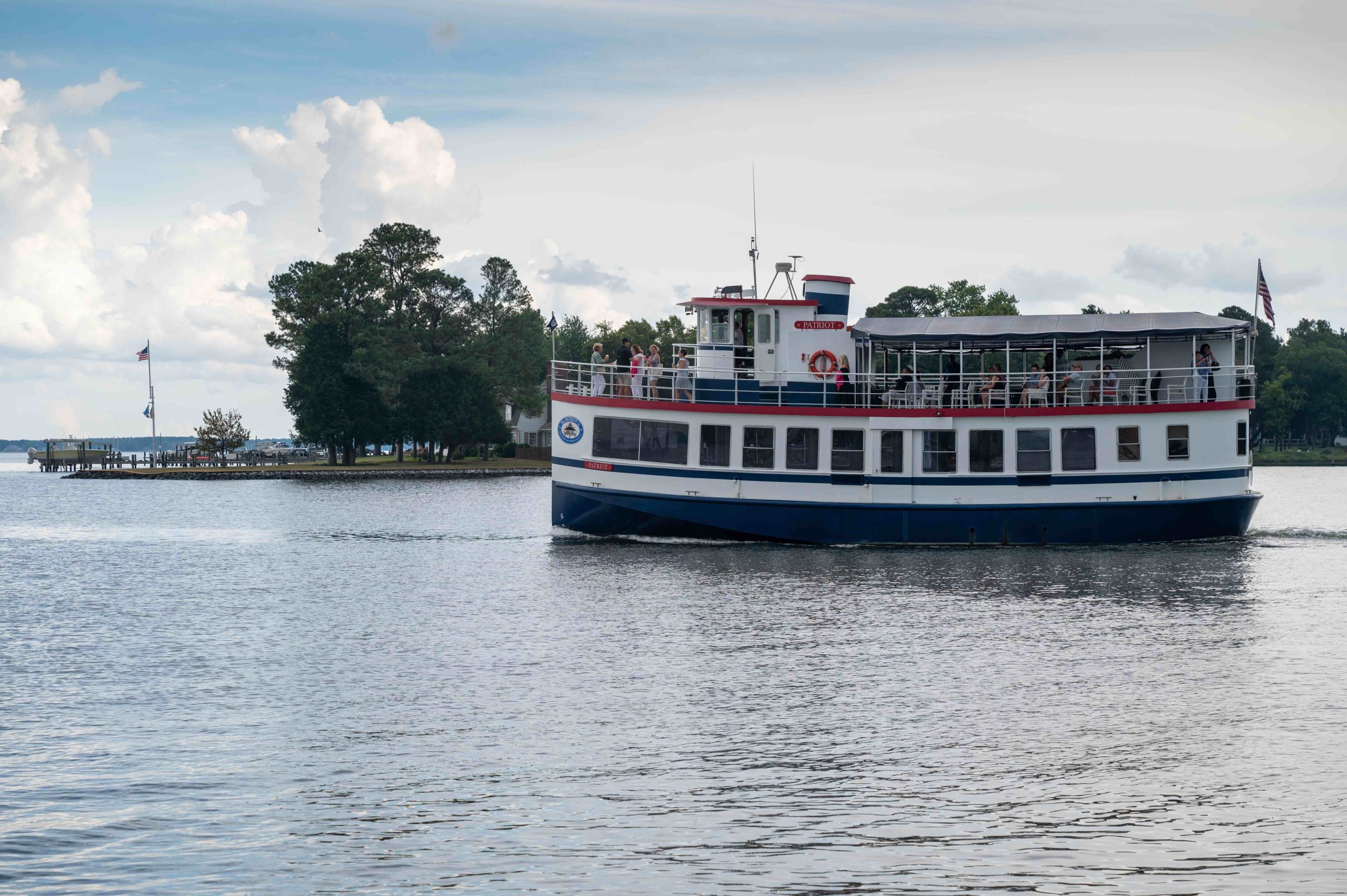 The cruise boat PATRIOT begins its season on the weekend of April 20-21. Book online now at patriotcruises.com and save.