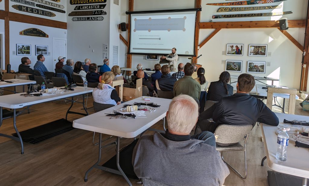 The Chesapeake Bay Maritime Museum’s next Oyster Gardening Workshop will be held May 13 from 9am-noon in Van Lennep Auditorium.