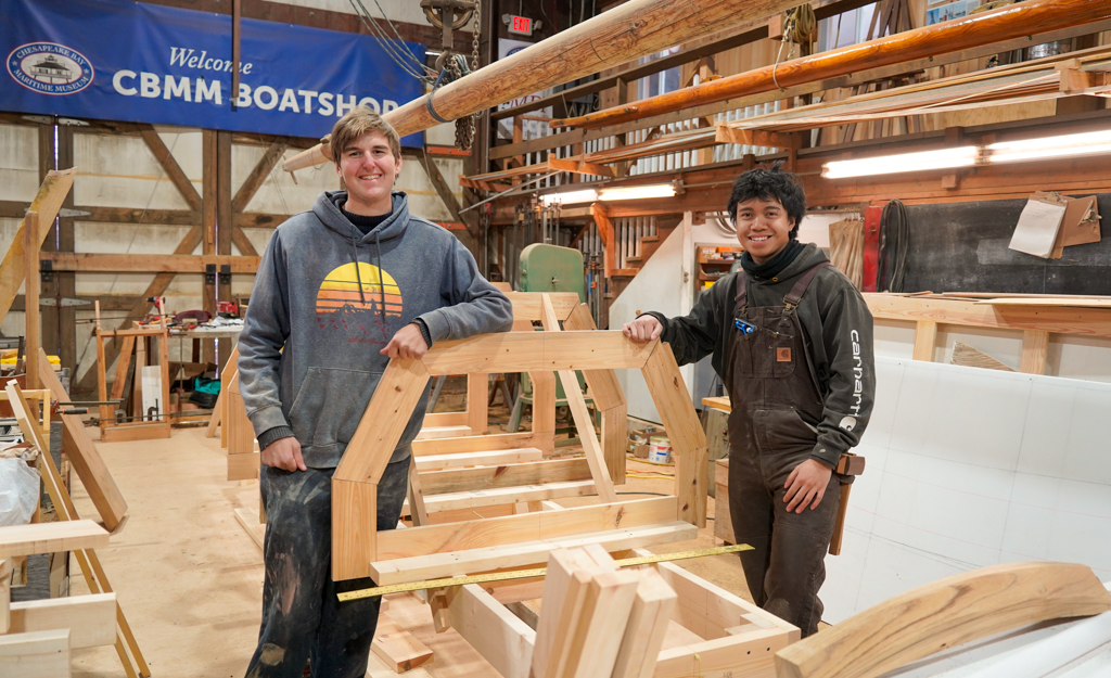 Ben Heyer & Roland Payabyab are our newest Shipwright Apprentices.