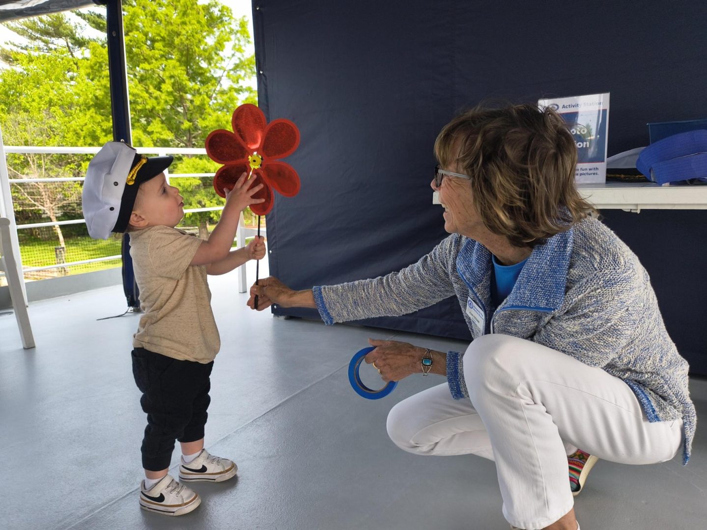 Scene from a Young Explorers Cruise aboard PATRIOT.