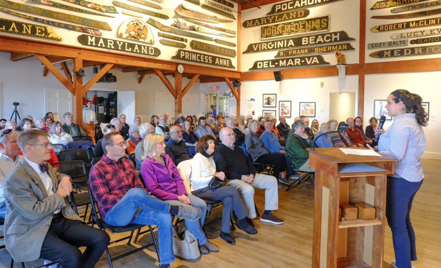 A scene from CBMM's Speaker Series.