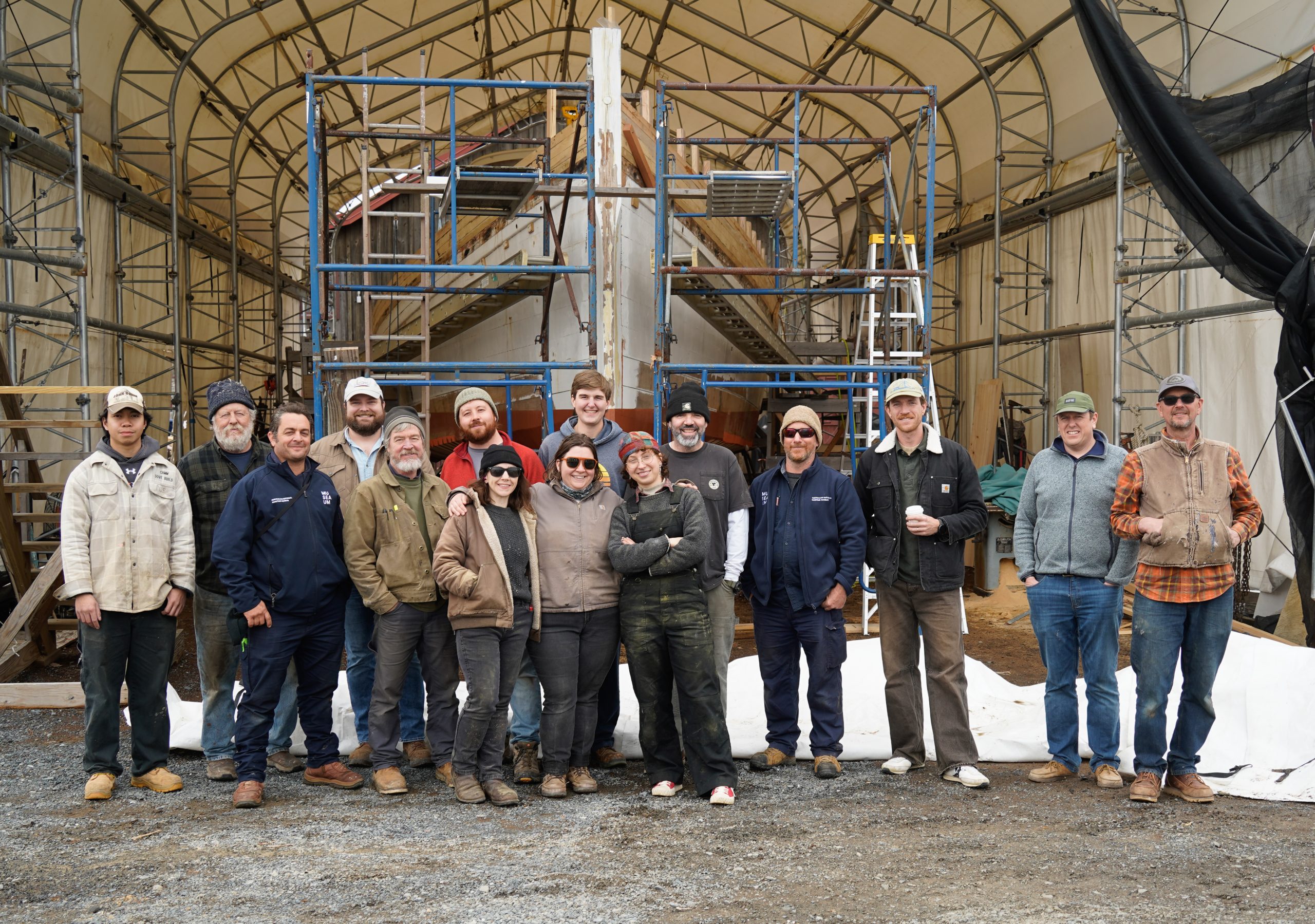 In March 2026, Chesapeake Bay Maritime Museum's Shipyard was thrilled to welcome Andrew Bibby and Matt Coco of the Australian National Maritime Museum.